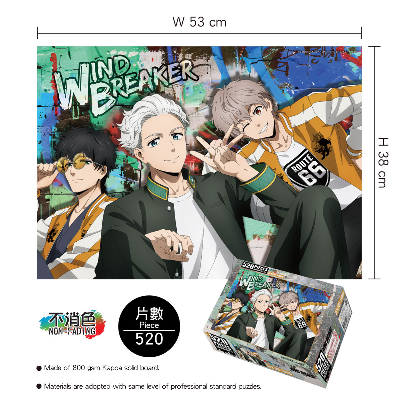 Wind Breaker – 520 Pieces Puzzle (Horizontal) – Type B