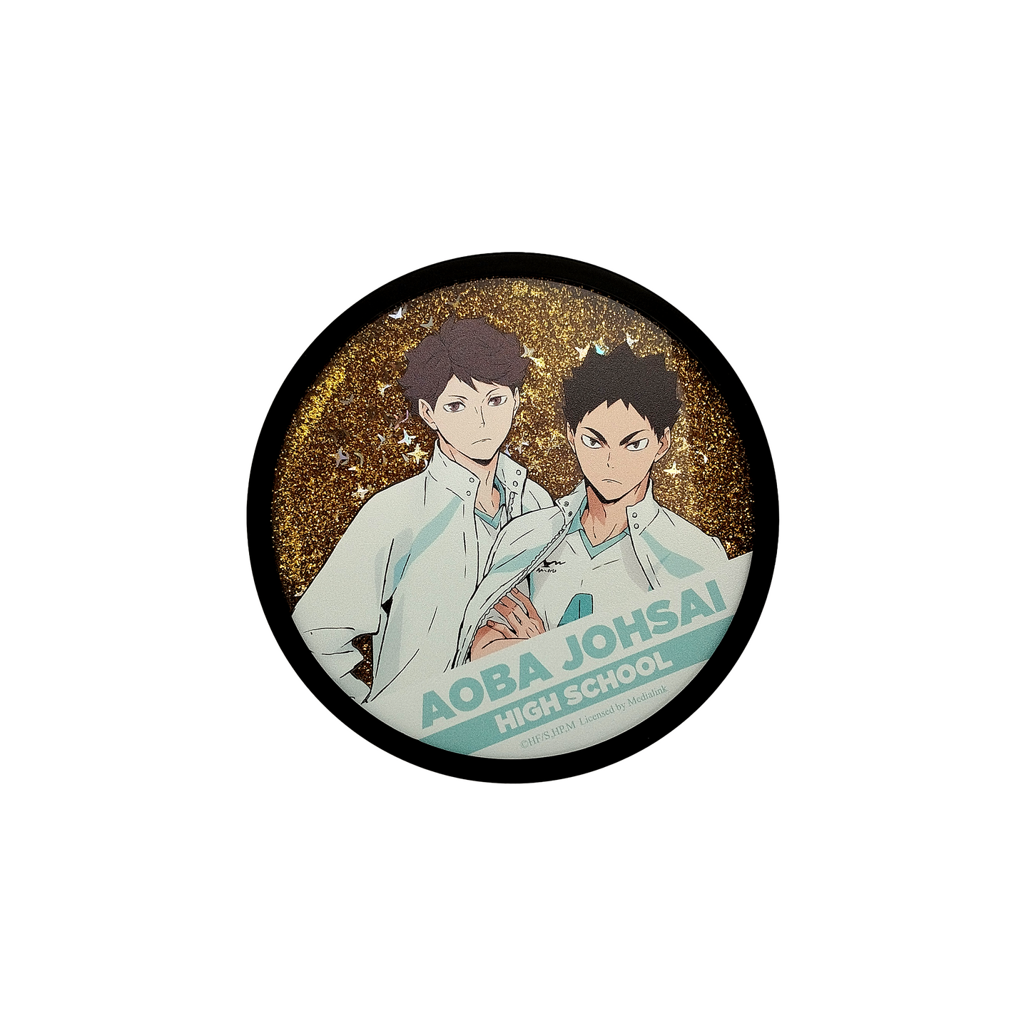 Haikyu!! Duo School Coaster Glitter