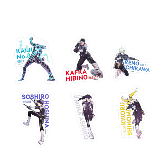 KAIJU No.8 - Character Sticker Set (6 pcs)