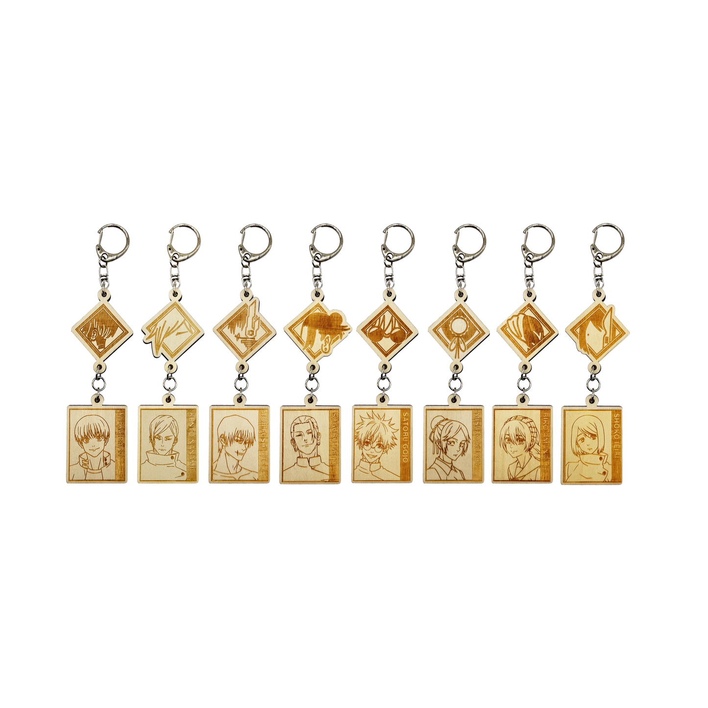 Jujutsu Kaisen Wood Keychain