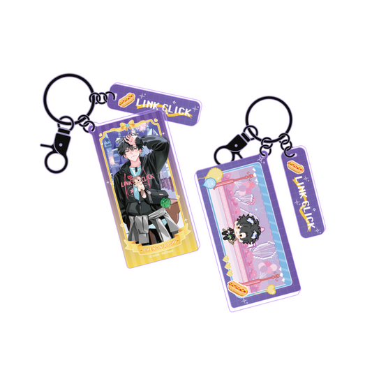 LINK CLICK - Square Holographic keychain (XiaoShi)