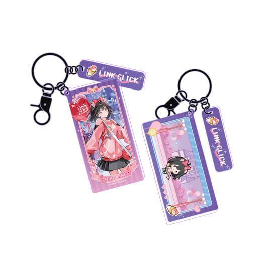 LINK CLICK - Square Holographic keychain (Qiao Ling)