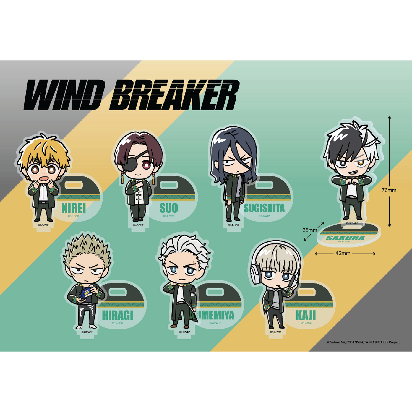 Wind Breaker – Mini Chibi Acrylic Standee (Random)