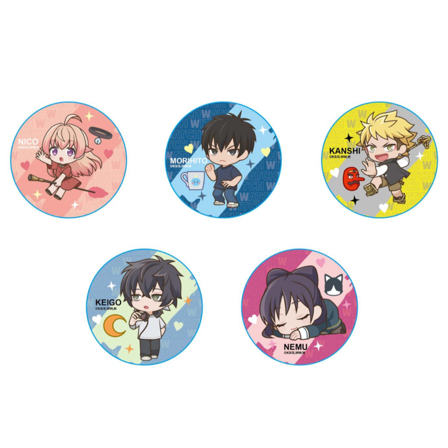 WITCH WATCH - Puzzle Badge (Kanshi)