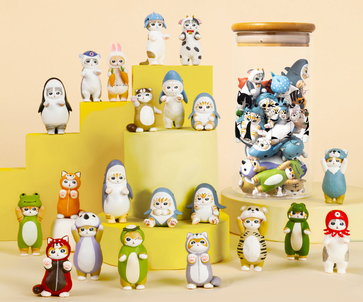 Mofusand Gen 2 - Mini Figure Glass Jar (Large)