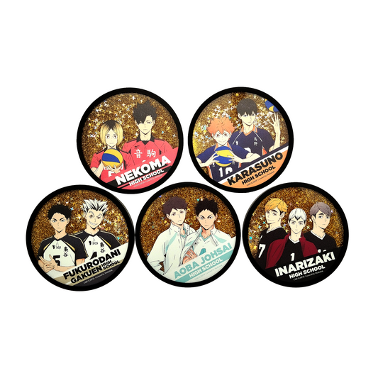 Haikyu!! Duo School Coaster Glitter