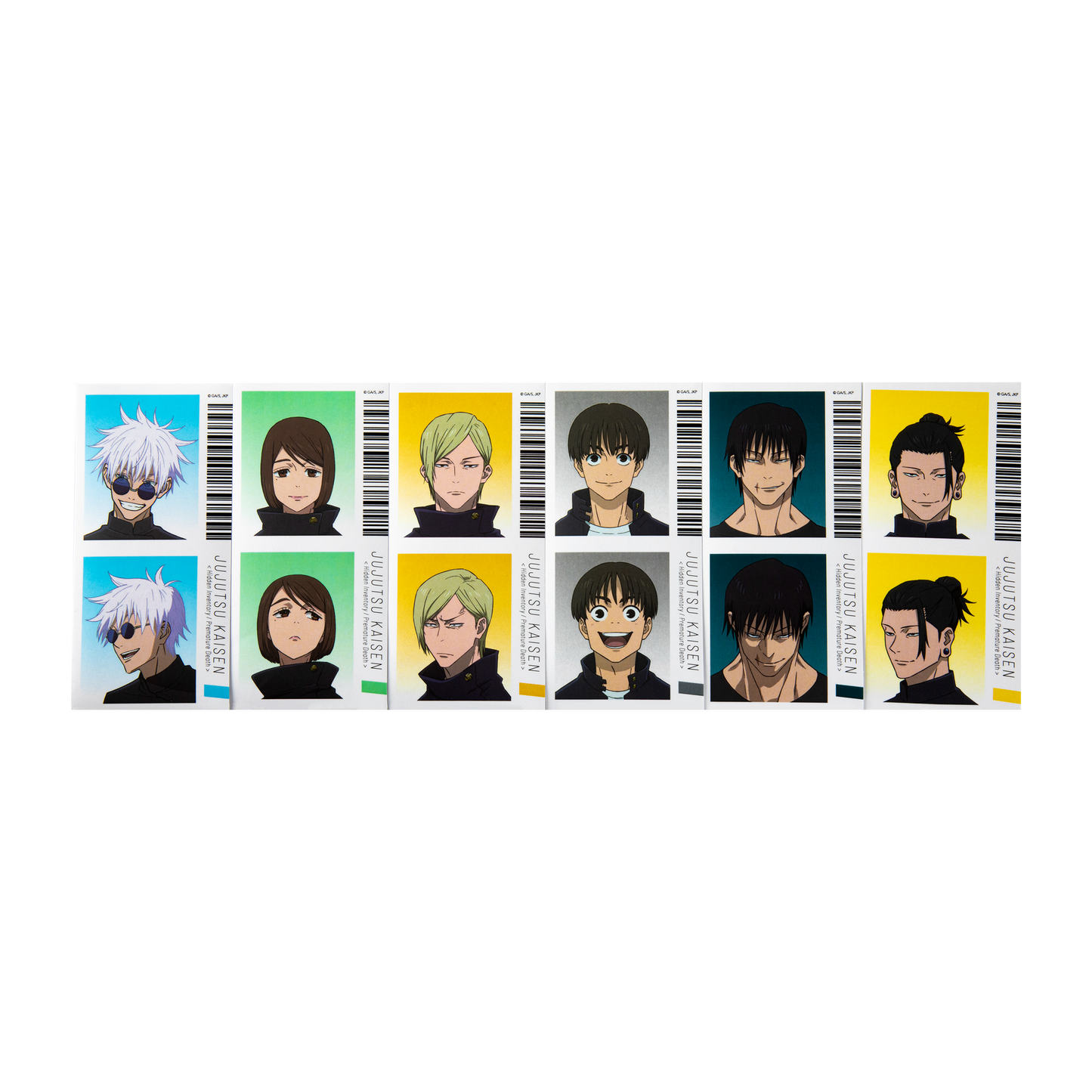 Jujutsu Kaisen Sticker Character Set