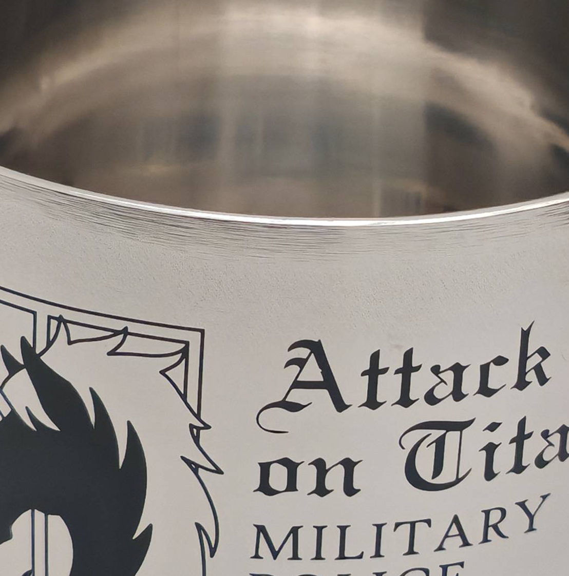 Attack on Titan Military Police Regiment Stainless Steel Bottle (Display Sample Item)
