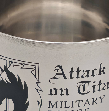 Attack on Titan Military Police Regiment Stainless Steel Bottle (Display Sample Item)