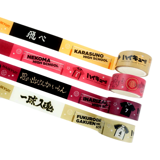 Haikyu!! Volleyball School Paper Tape Set