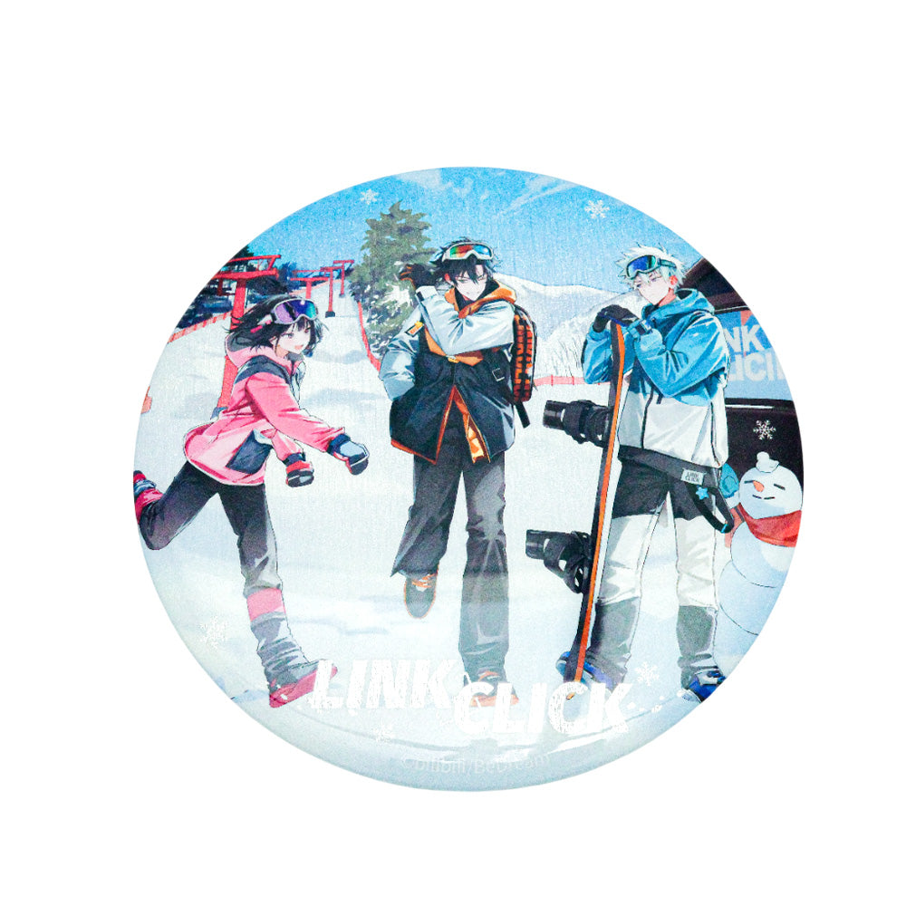 LINK CLICK - Round Badge - 3 characters included