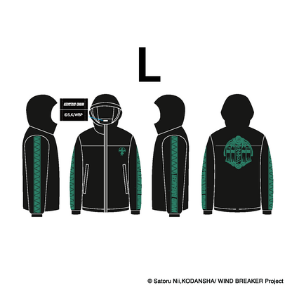 Wind Breaker – Black Hoodie Furin Logo (Exclusive)