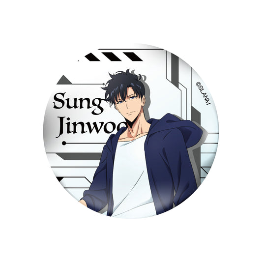Solo Leveling Round Badge - Sung Jinwoo