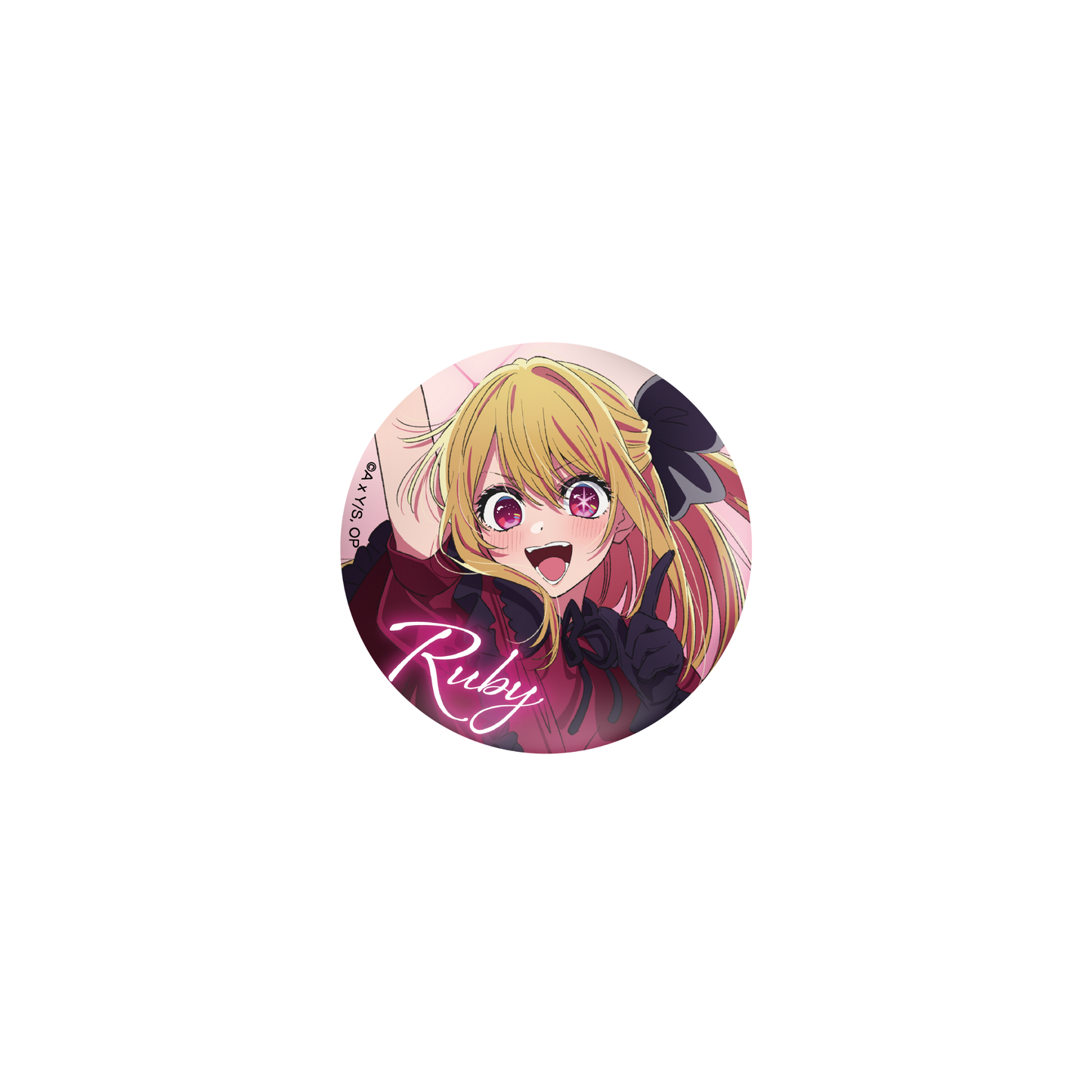 【OSHI NO KO】Holographic Badge – Ruby Hoshino
