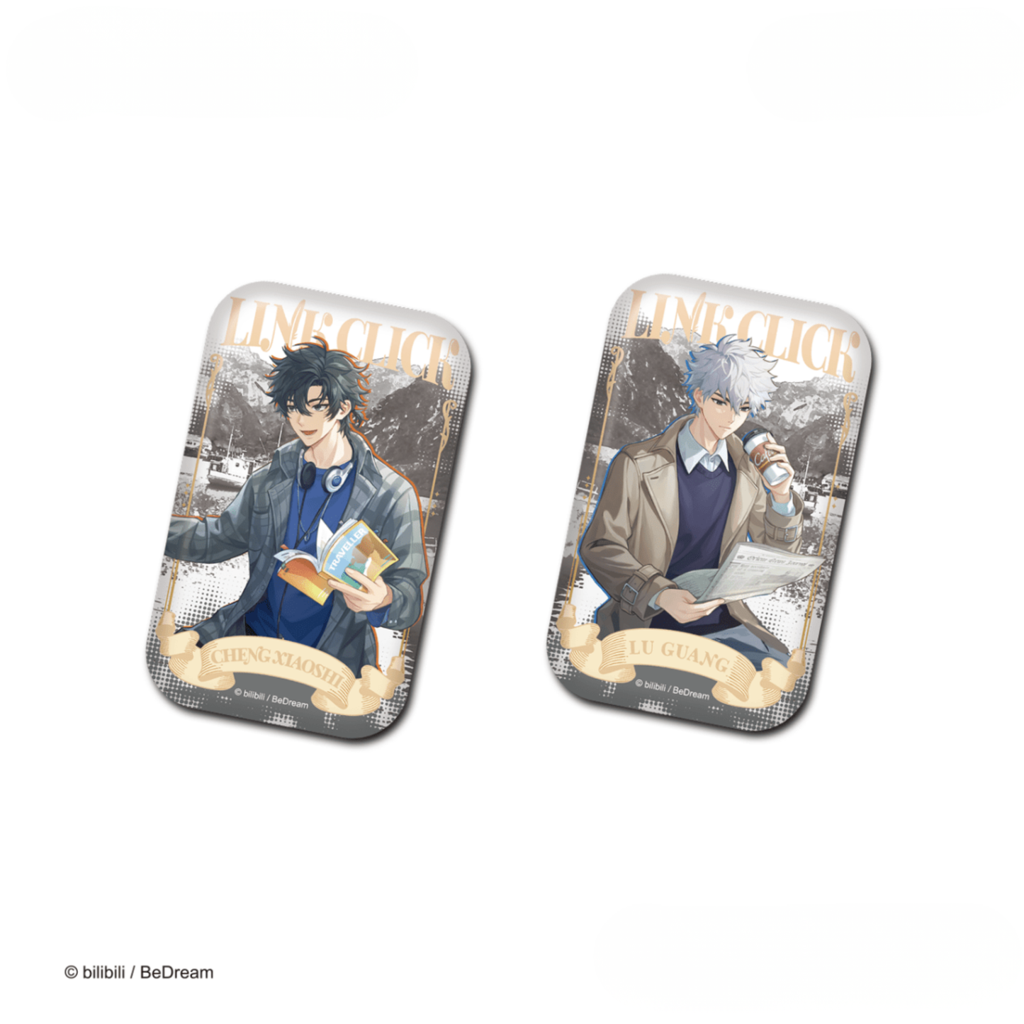 LINK CLICK - Square Badge Set - Type B