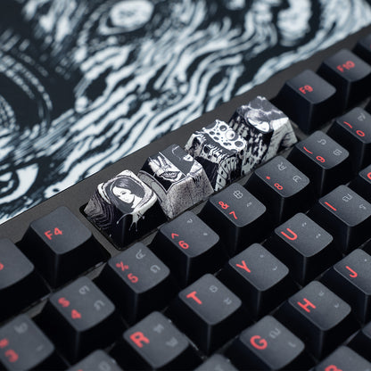 Junji Ito X EGA Set Keycap Full Set 128 Key